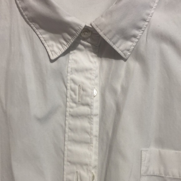 NEW with tags Muji cotton Wht shirt womens M/ L  (1st pic is mine/2nd for sale) - Picture 4 of 9